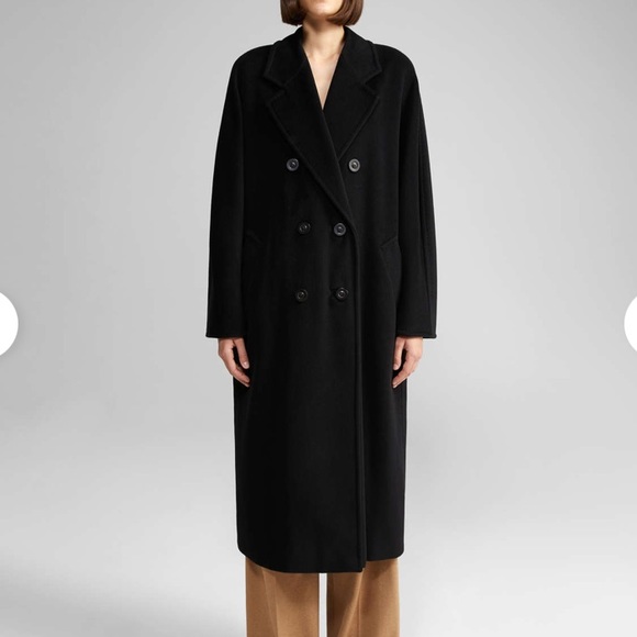 Max mara maxmara madame icon 101801 black coat - Picture 4 of 14